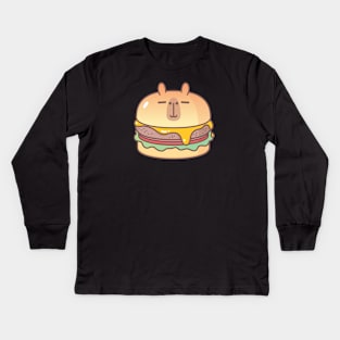 Bubu and Moonch, Moonch Burger Kids Long Sleeve T-Shirt